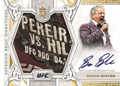 Superior Relic Signatures Gold Bruce Buffer MOCK UP