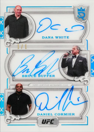 Triple Auto Platinum Dana White, Bruce Buffer, Daniel Cormier
