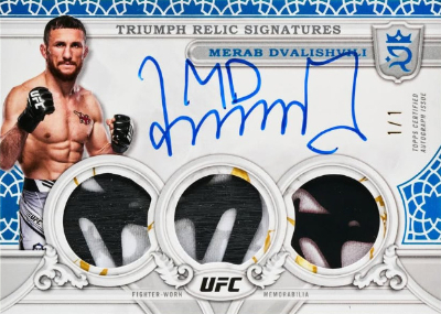 Triumph Relic Signatures Platinum Merab Dvalishbili