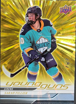 Base Young Guns Outburst Gold Sarah Fillier