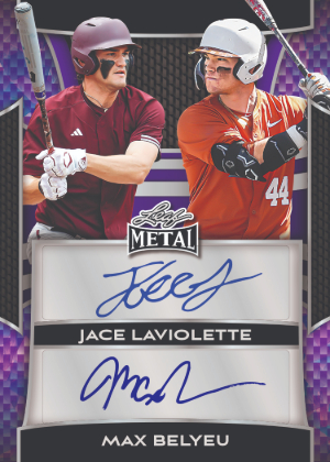 Dual Auto Jace LaViolette, Max Belyeu MOCK UP