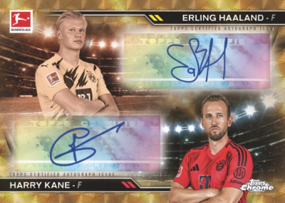 History is Now Dual Auto Superfractor Erling Haaland, Harry Kane MOCK UP History is Now Dual Auto Superfractor Erling Haaland, Harry Kane MOCK UP