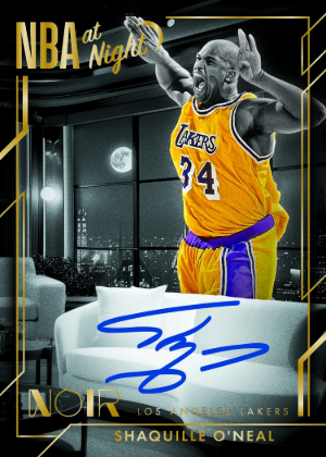 NBA At Night Signatures Holo Gold Shaquille O'Neal MOCK UP
