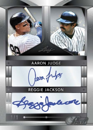 Pearl Signatures Dual Aaron Judge, Reggie Jackson MOCK UP Pearl Signatures Dual Aaron Judge, Reggie Jackson MOCK UP