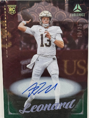 Rookie Luminance Green Auto Vertical Riley Leonard Rookie Luminance Green Auto Vertical Riley Leonard