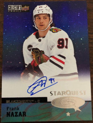 1997-98 Collectors Choice Starquest Rookies Frank Nazar 1997-98 Collectors Choice Starquest Rookies Frank Nazar