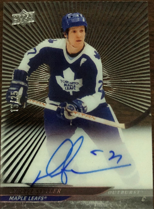 Base Greats Auto Outburst Darryl Sittler Base Greats Auto Outburst Darryl Sittler