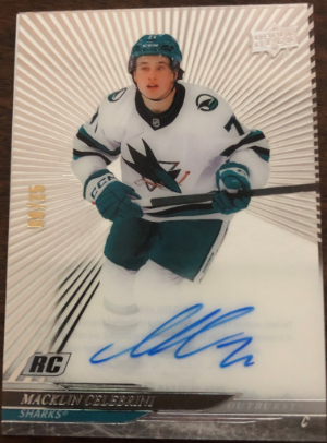 Base Rookies Auto Outburst Rookies Macklin Celebrini Base Rookies Auto Outburst Rookies Macklin Celebrini