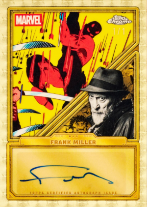 Chrome Autographs SuperFractor Frank Miller MOCK UP