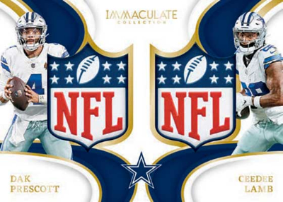 Immaculate Dual NFL Shields Dak Prescott, CeeDee Lamb MOCK UP Immaculate Dual NFL Shields Dak Prescott, CeeDee Lamb MOCK UP