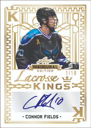 Lacrosse Kings Platinum Pillar HoloConnor Fields MOCK UP