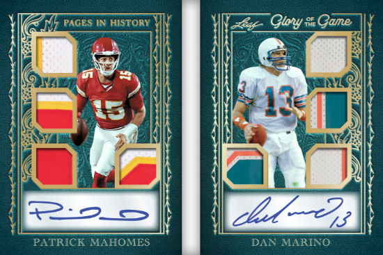 Pages in History Patrick Mahomes, Dan Marino MOCK UP Pages in History Patrick Mahomes, Dan Marino MOCK UP