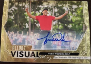 Visual Storytelling Auto Golden Treasures Tiger Woods