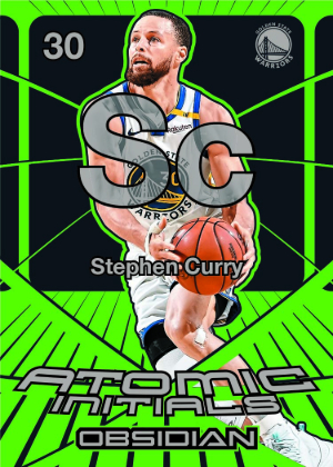Atomic Initials Electric Etch Green Flood Stephen Curry MOCK UP Atomic Initials Electric Etch Green Flood Stephen Curry MOCK UP