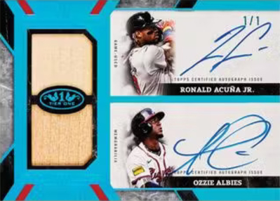 Auto Dual Relics Bat Ronald Acuna Jr, Ozzie Albies MOCK UP Auto Dual Relics Bat Ronald Acuna Jr, Ozzie Albies MOCK UP
