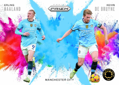 Color Blast Duals Erling Haaland, Kevin De Bruyne MOCK UP Color Blast Duals Erling Haaland, Kevin De Bruyne MOCK UP