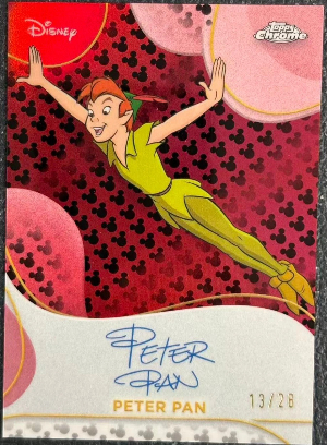 Disney Chrome 2025 Facsimile Auto Peter Pan Disney Chrome 2025 Facsimile Auto Peter Pan