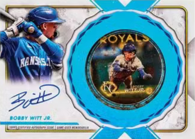 MLB Bat Knobs Sticker Auto Bobby Witt Jr MOCK UP MLB Bat Knobs Sticker Auto Bobby Witt Jr MOCK UP