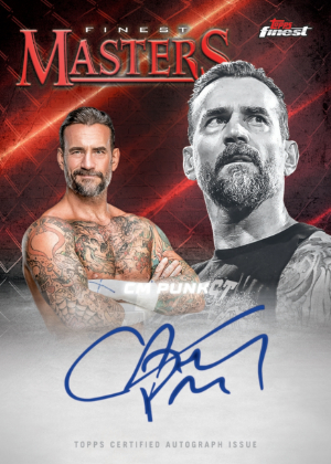 Masters Auto Red Refractor CM Punk MOCK UP
