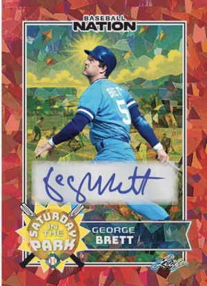 Saturday in the Park Auto George Brett MOCK UP