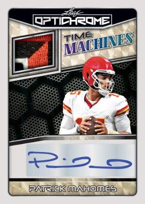 Time Machines Auto Patrick Mahomes MOCK UP