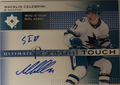 Ultimate Personal Touch Signatures Macklin Celebrini Ultimate Personal Touch Signatures Macklin Celebrini