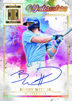 Watercolor Signatures Holo Gold Bobby Witt Jr MOCK UP