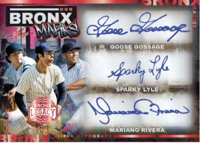 Bronx Marks 3 Goose Gossage, Sparky Lyle, Mariano Rivera MOCK UP Bronx Marks 3 Goose Gossage, Sparky Lyle, Mariano Rivera MOCK UP