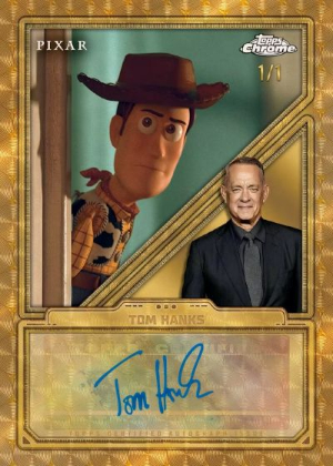Chrome Auto SuperFractor Tom Hanks as Woody MOCK UP Chrome Auto SuperFractor Tom Hanks as Woody MOCK UP