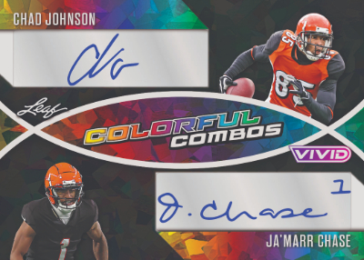 Colorful Combos Auto Chad Johnson, Ja'Marr Chase MOCK UP
