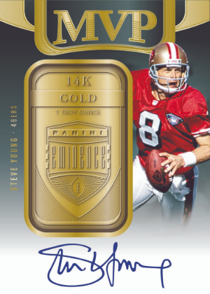 MVP Signatures Gold Bar Steve Young MOCK UP MVP Signatures Gold Bar Steve Young MOCK UP