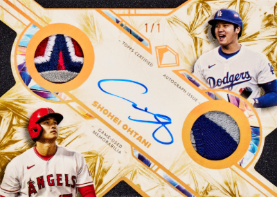 Single Player Dual Team Auto Relic Gold Shohei Ohtani MOCK UP Single Player Dual Team Auto Relic Gold Shohei Ohtani MOCK UP