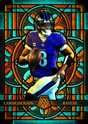 Stained Glass Lamar Jackson MOCK UP Stained Glass Lamar Jackson MOCK UP