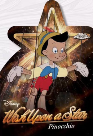 Wish Upon a Star Chrome Die-Cut SuperFractor Pinocchio Wish Upon a Star Chrome Die-Cut SuperFractor Pinocchio