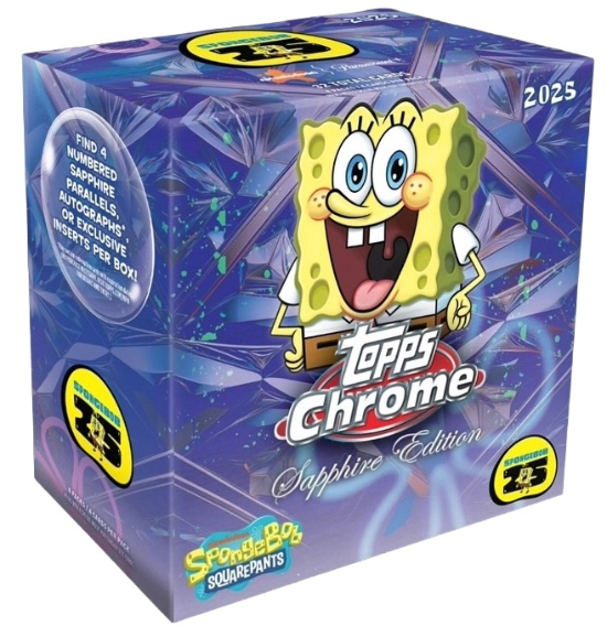 2025 Topps Chrome Sapphire SpongeBob SquarePants 2025 Topps Chrome Sapphire SpongeBob SquarePants