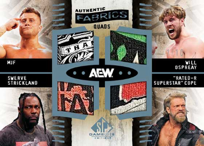 Authentic Fabrics Quads MJF, Will Ospreay, Swerve Strickland, Rated-R Superstar Cope MOCK UP