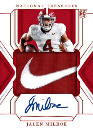 Base College Material Signatures Brand Logo Jalen Milroe MOCK UP