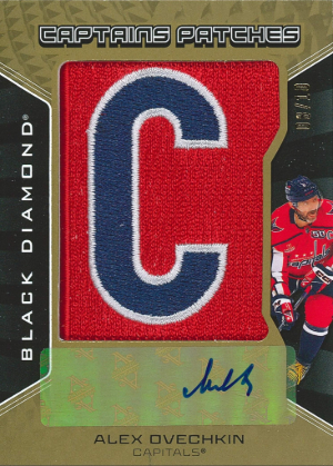 Captains Patches Gold Auto Alex Ovechkin