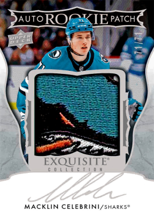 Exquisite Collection Rookie Auto Patch Macklin Celebrini MOCK UP