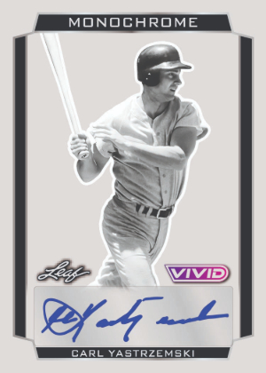 Monochrome Auto Carl Yastrzemski MOCK UP