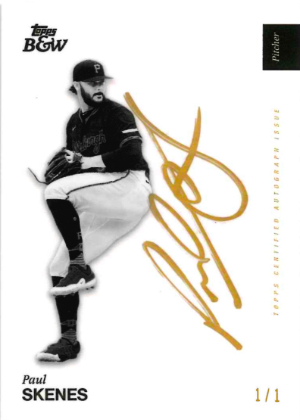 On-Card Auto Gold Ink Paul Skenes MOCK UP