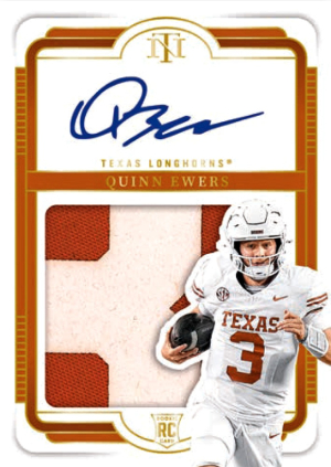 Rookie Silhouettes Sigs Gold Quinn Ewers MOCK UP