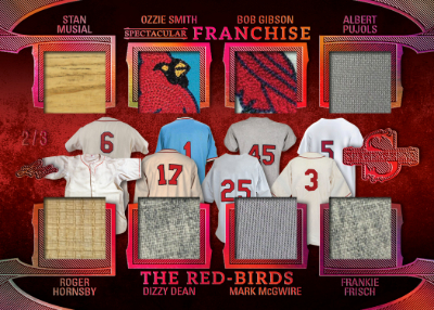 Spectacular Franchise Stan Musial, Ozzie Smith, Bob Gibson, Albert Pujols, Rogers Hornsby, Dizzy Dean, Mark McGwire, Frankie Frisch MOCK UP Spectacular Franchise Stan Musial, Ozzie Smith, Bob Gibson, Albert Pujols, Rogers Hornsby, Dizzy Dean, Mark McGwire, Frankie Frisch MOCK UP