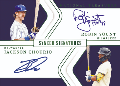 Synced Signatures Emerald Robin Yount, Jackson Chourio MOCK UP Synced Signatures Emerald Robin Yount, Jackson Chourio MOCK UP