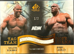 Tag Team Rope Tag Team Rope Relics Shelton Benjamin, Bobby Lashley - Checklistcenter.com