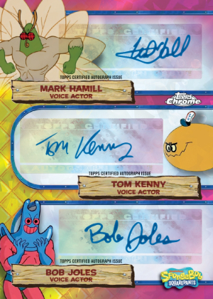 Triple Auto Mark Hamill, Tom Kenny, Bob Jones MOCK UP Triple Auto Mark Hamill, Tom Kenny, Bob Jones MOCK UP