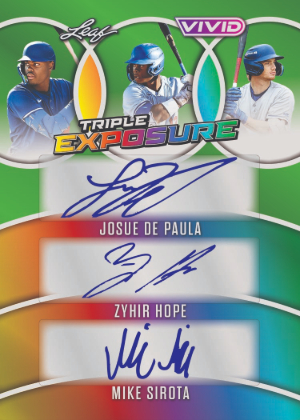 Triple Exposure Auto Josue De Paula, Zyhir Hope, Mike Sirota MOCK UP