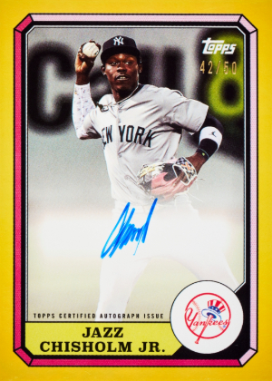 1987 Topps Boardwalk and Baseball Auto Jazz Chisholm Jr MOCK UP 1987 Topps Boardwalk and Baseball Auto Jazz Chisholm Jr MOCK UP