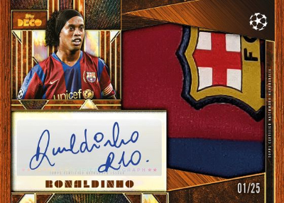 Antiquity Auto Relics Orange Ronaldinho MOCK UP