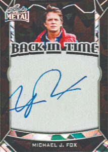 Back in Time Quad Auto Front Michael J Fox MOCK UP